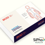 BOD Health panel box with body diagram and Siphon Health logo on a white background