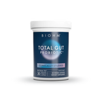 Biohm Total Gut Probiotic container on a white background